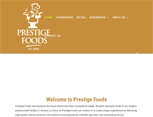 Tablet Screenshot of prestigefoods.ie